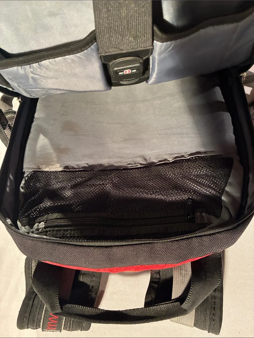 SwissGear Red and Black Multi-Compartment Backpack